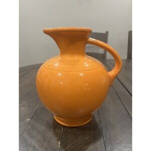 FIESTA Tangerine (ORANGE) Open CARAFE W/ HANDLE‎ Pitcher Retired HLC USA